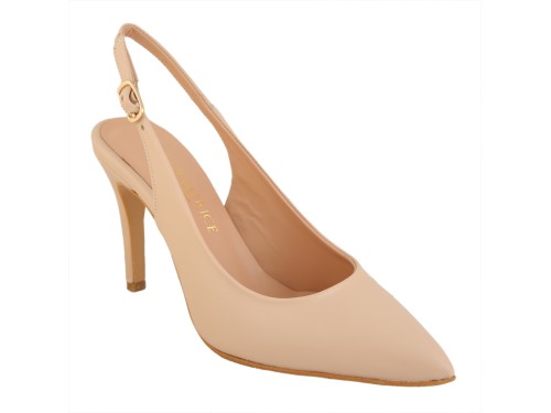 Dècolletè slingback in vera pelle di vitello