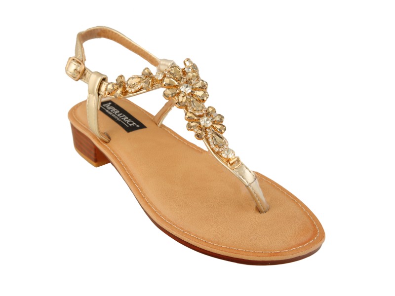 Sandali infradito con dettaglio gioiello Imperatrice Calzature Home
