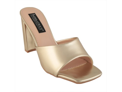 Sabot con tacco alto quadrato