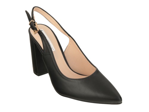 Dècolletè slingback con tacco alto quadrato