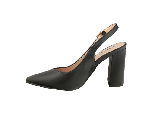 Dècolletè slingback con tacco alto quadrato