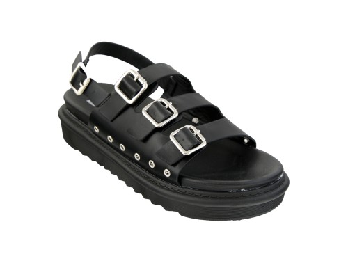 Sandali platform con fibbie