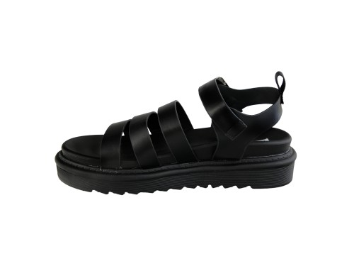 Sandali platform con fibbie