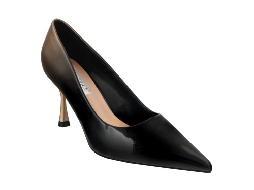 Dècolletè pumps in vernice con sfumatura colore