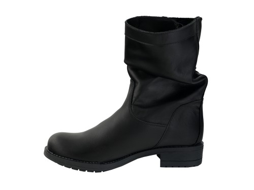 Stivaletto in pelle di vitello con fibbia