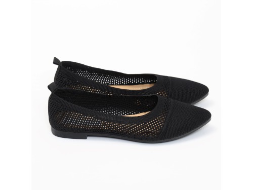 Ballerine in tessuto traforate