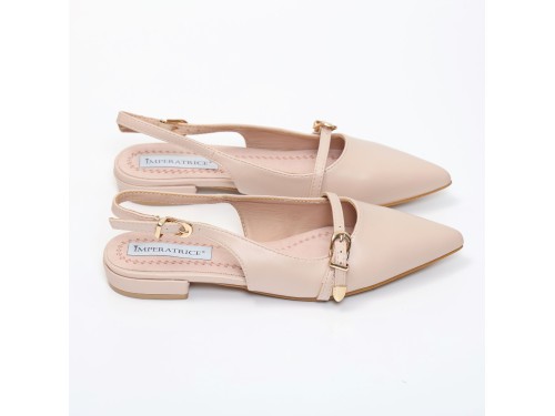Ballerine sligback in simil pelle con dettaglio cinturino