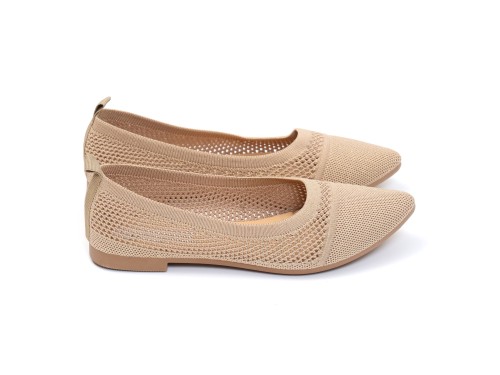 Ballerine in tessuto traforate