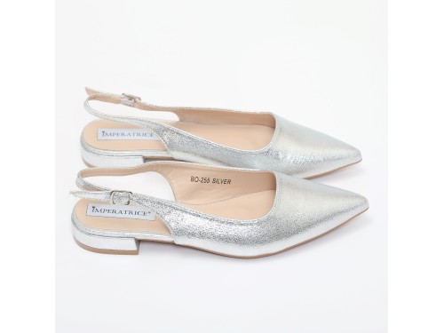 Ballerine slingback in simil pelle verniciata