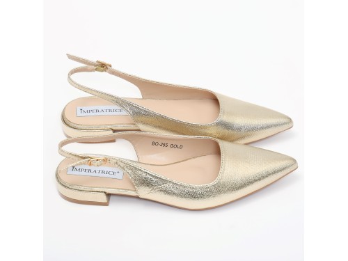 Ballerine slingback in simil pelle verniciata