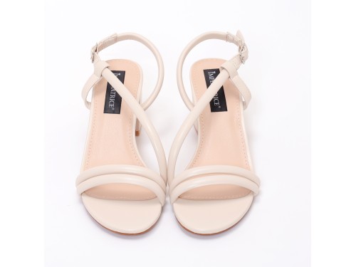 Sandali in simil pelle con tacco comodo