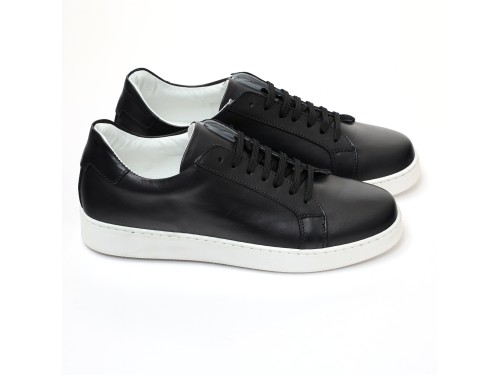 Sneakers stringate in pelle di vitello