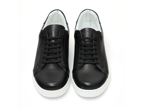 Sneakers stringate in pelle di vitello