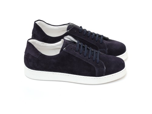 Sneakers stringate in camoscio