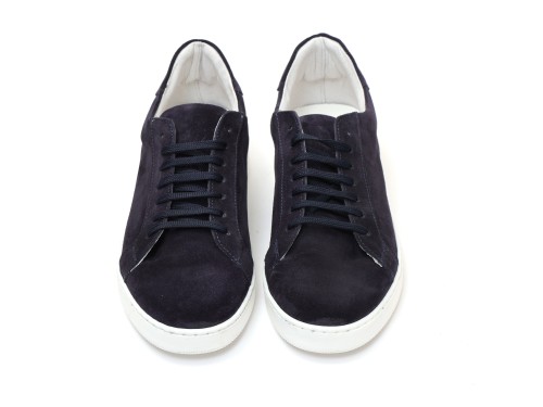 Sneakers stringate in camoscio