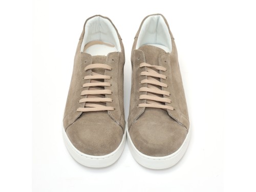 Sneakers stringate in camoscio
