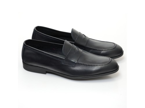 Mocassino con benda in morbidissima pelle crust