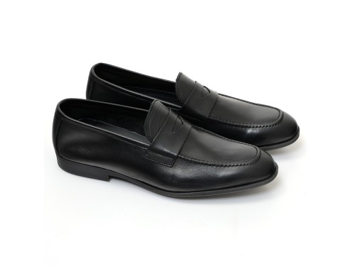 Mocassino con benda in morbidissima pelle crust