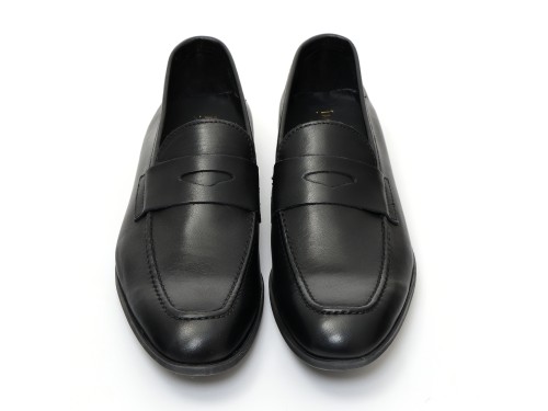 Mocassino con benda in morbidissima pelle crust