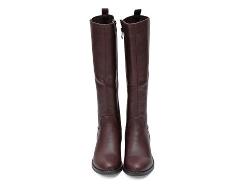 Stivale in simil pelle con elastico