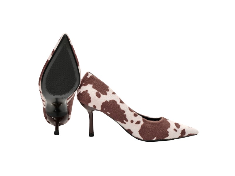 Decolletè in tessuto cavallino