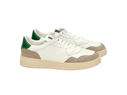 Sneakers in pelle con inserti in camoscio