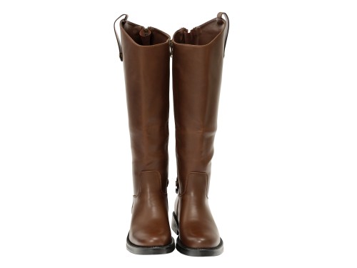 Stivale in simil pelle con tacco comodo