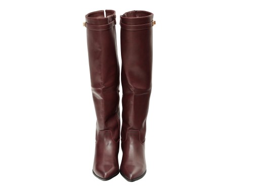 Stivale in simil pelle con tacco basso