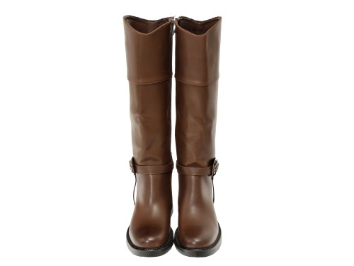 Stivale in simil pelle con tacco comodo