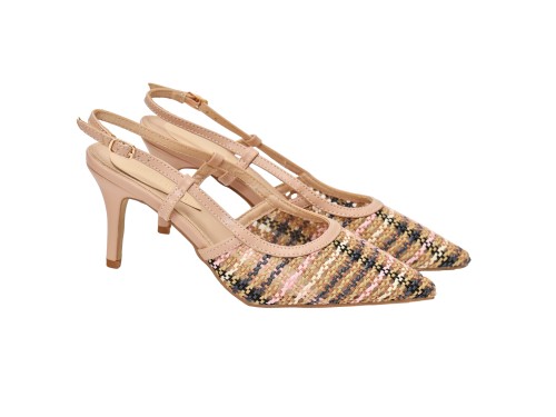 Decolletè con cinturino regolabile - tacco 8,5 cm