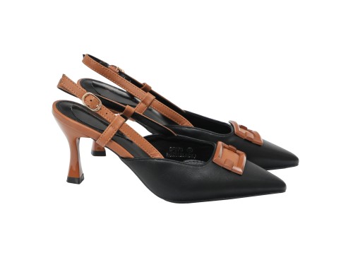 Decolletè con cinturino regolabile - tacco 8,5 cm