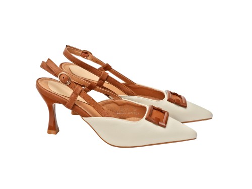 Decolletè con cinturino regolabile - tacco 8,5 cm