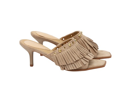 Sandali frange  - tacco 7,0 cm