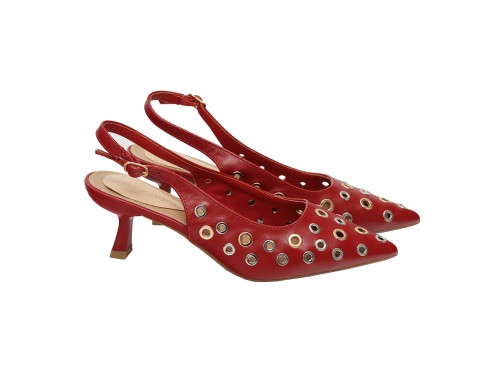 Decolletè borchie - tacco7,0 cm