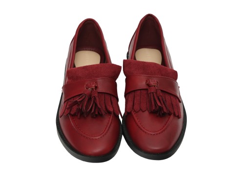 Mocassino con frange - tacco 2,5 cm