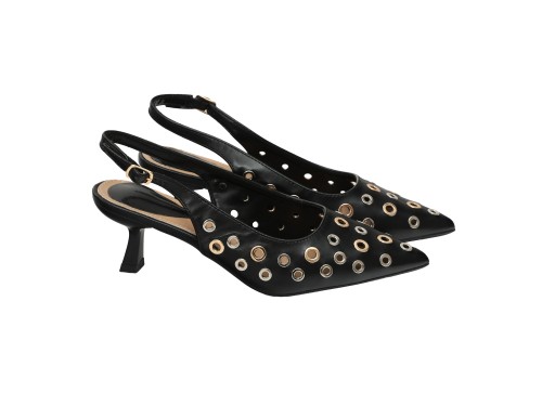 Decolletè borchie - tacco7,0 cm