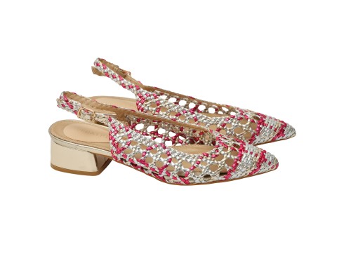 Sandali intreccio - tacco 4,5 cm