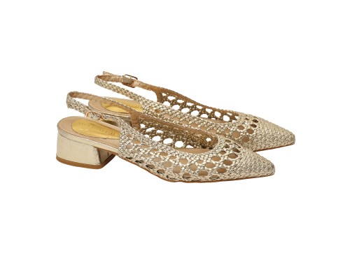 Sandali intreccio - tacco 4,5 cm