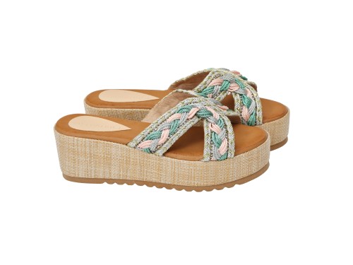 Ciabatta - tacco 6,5 cm - plateaux 4,0 cm