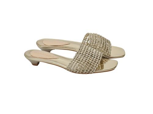 Ciabatta intreccio  - tacco 3,5 cm