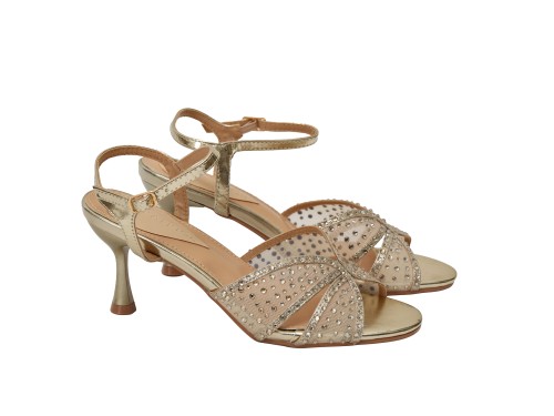 Sandali con strass - tacco 8,0 cm