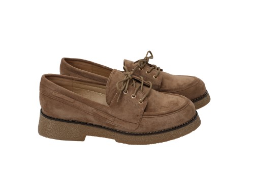 Mocassino stringato - tacco 4,0 cm