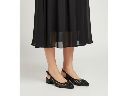 Sandali intreccio - tacco 4,5 cm