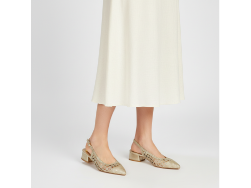 Sandali intreccio - tacco 4,5 cm