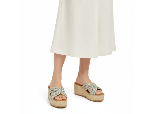 Ciabatta - tacco 6,5 cm - plateaux 4,0 cm