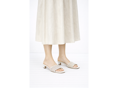 Ciabatta intreccio  - tacco 3,5 cm