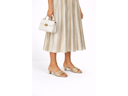 Ciabatta intreccio  - tacco 3,5 cm