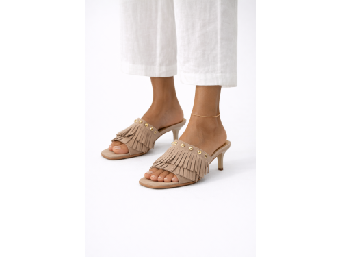 Sandali frange  - tacco 7,0 cm