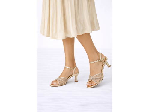 Sandali con strass - tacco 8,0 cm