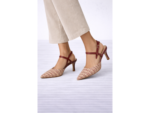 Decolletè con cinturino regolabile - tacco 8,5 cm